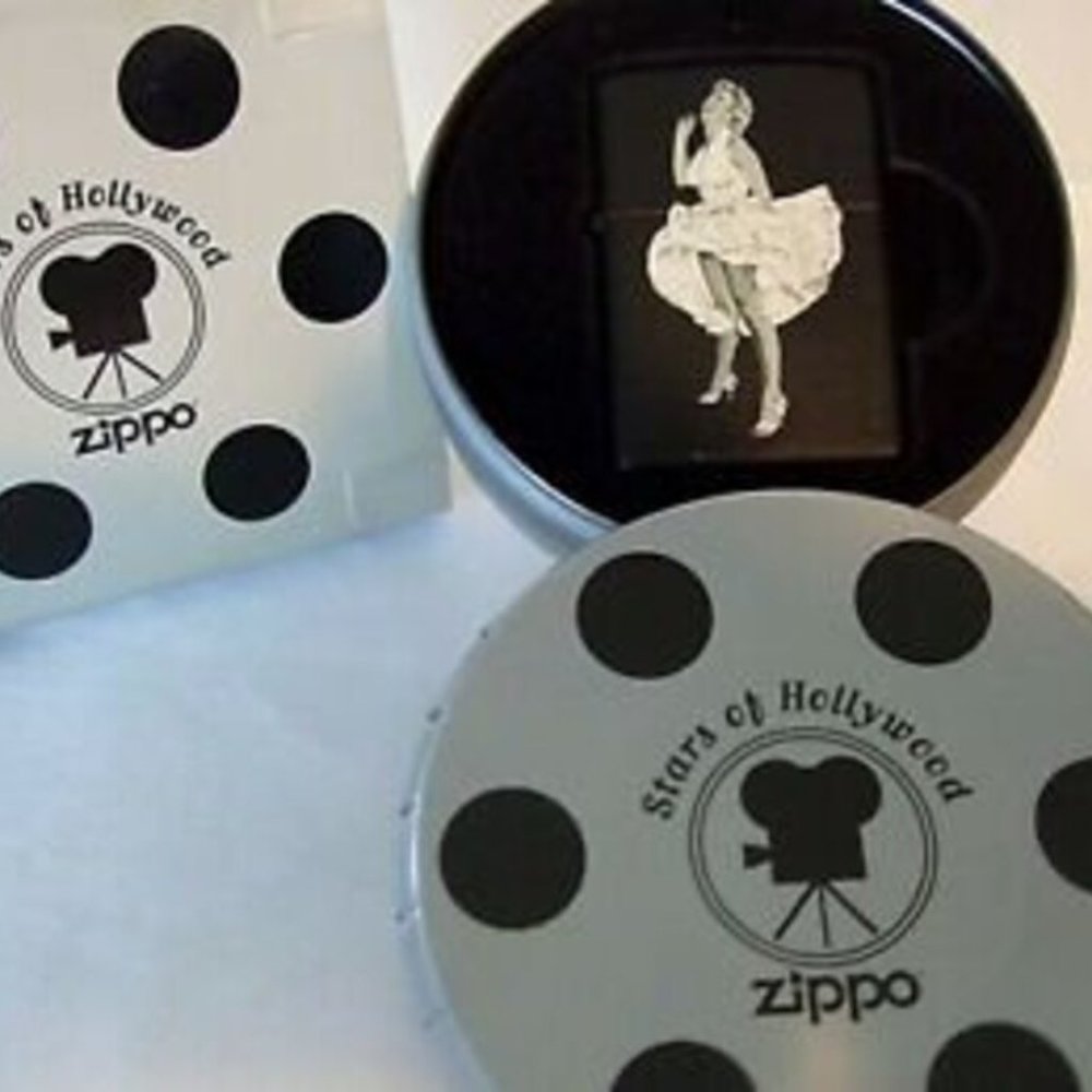 Rare Marilyn Monroe Famous White Dress Stars Of Hollywood Zippo Lighter